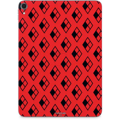 DC Comics Harley Quinn Logo Pattern Apple iPad Pro Skin