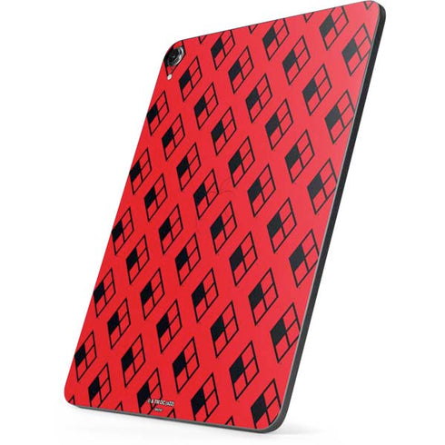 DC Comics Harley Quinn Logo Pattern Apple iPad Pro Skin