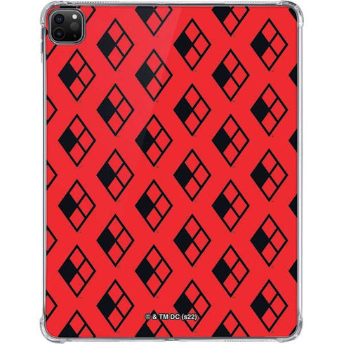DC Comics Harley Quinn Logo Pattern iPad Pro 11in (2024) Clear Case