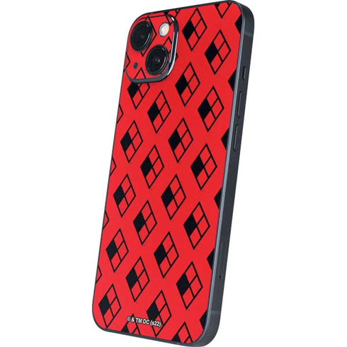 DC Comics Harley Quinn Logo Pattern iPhone Skins