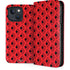 DC Comics Harley Quinn Logo Pattern iPhone 15 Folio Case