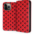 DC Comics Harley Quinn Logo Pattern iPhone 15 Pro Max Folio Case