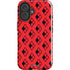 DC Comics Harley Quinn Logo Pattern iPhone 16 Impact Case