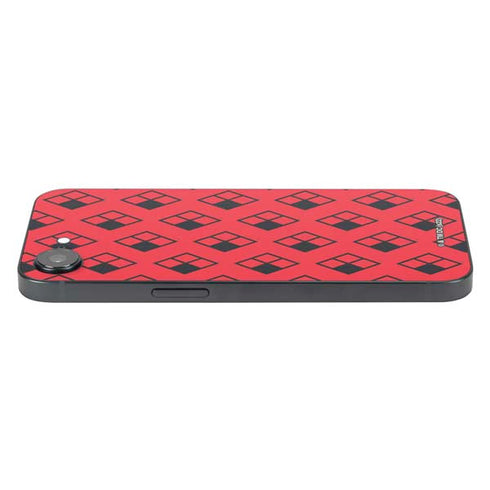 DC Comics Harley Quinn Logo Pattern iPhone 16e Skin