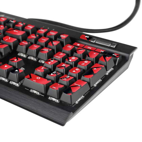 DC Comics Harley Quinn Logo Pattern K95 RGB PLATINUM Mechanical Gaming Keyboard Skin
