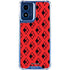 DC Comics Harley Quinn Logo Pattern Moto G Play 4G (2024) Clear Case