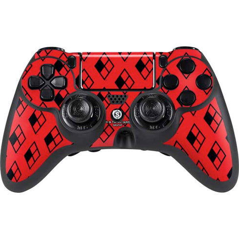 DC Comics Harley Quinn Logo Pattern PlayStation PS4 Skins