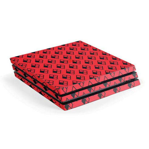 DC Comics Harley Quinn Logo Pattern PlayStation PS4 Skins