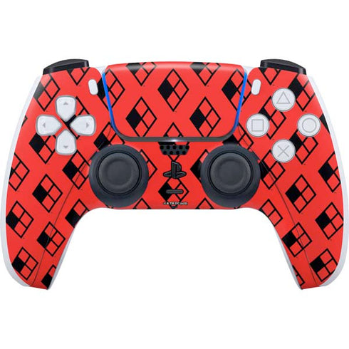 DC Comics Harley Quinn Logo Pattern PlayStation PS5 Skins