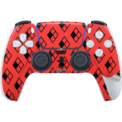 DC Comics Harley Quinn Logo Pattern PS5 Pro Disk Bundle Skin