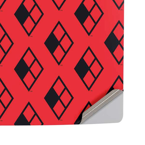 DC Comics Harley Quinn Logo Pattern PS5 Pro Disk Console Skin