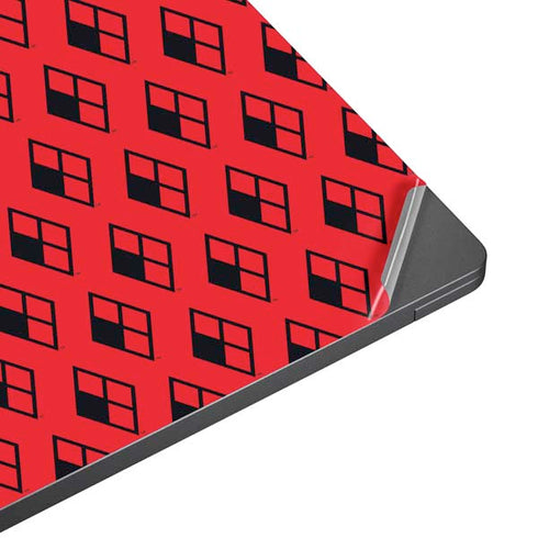 DC Comics Harley Quinn Logo Pattern Surface Laptop 7 13.8in Skin