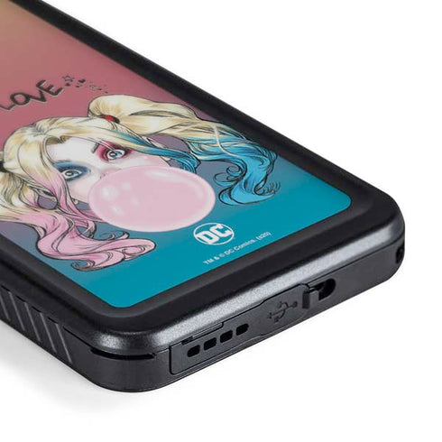 DC Comics Harley Quinn Mad Love Galaxy S24 Plus Waterproof Case