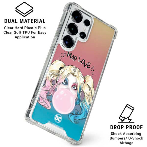 DC Comics Harley Quinn Mad Love Galaxy S26 Ultra Clear Case