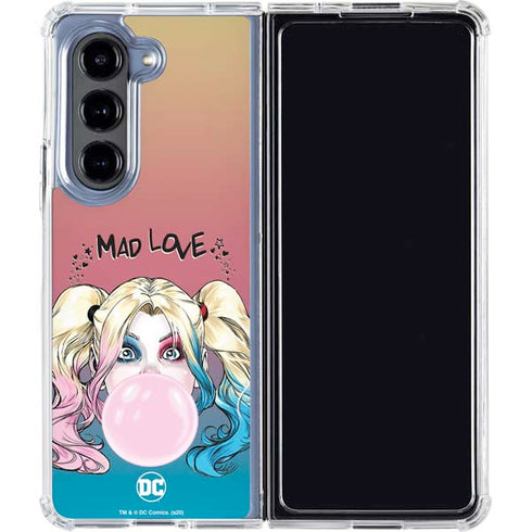 DC Comics Harley Quinn Mad Love Galaxy Z Fold5 5G Clear Case