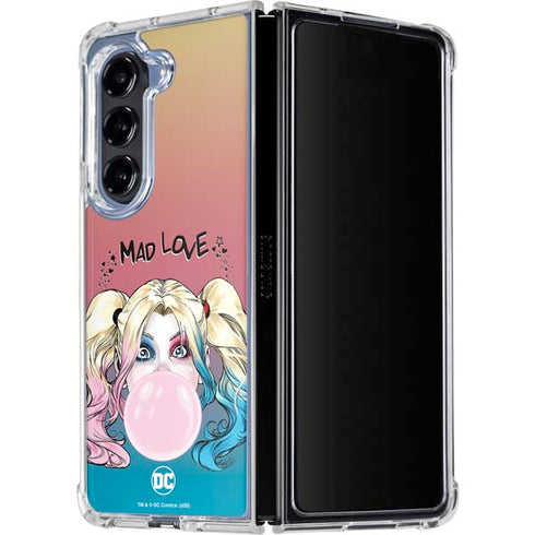 DC Comics Harley Quinn Mad Love Galaxy Z Fold5 5G Clear Case