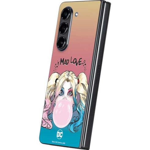 DC Comics Harley Quinn Mad Love Galaxy Z Fold5 5G Skin