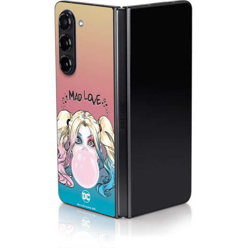 DC Comics Harley Quinn Mad Love Galaxy Z Fold5 5G Skin