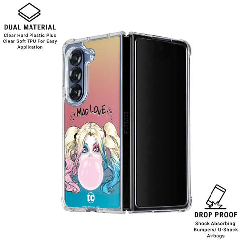DC Comics Harley Quinn Mad Love Galaxy Z Fold6 Clear Case