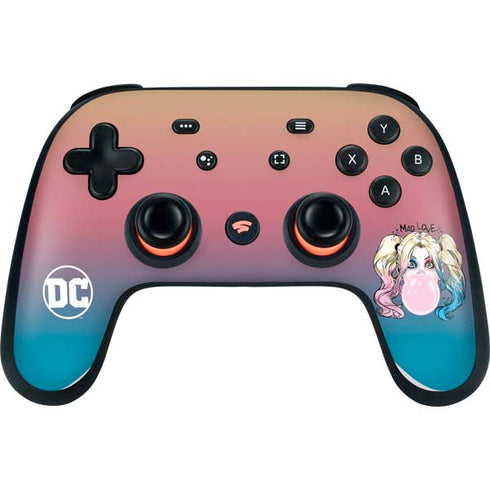 DC Comics Harley Quinn Mad Love Google Stadia Controller Skin
