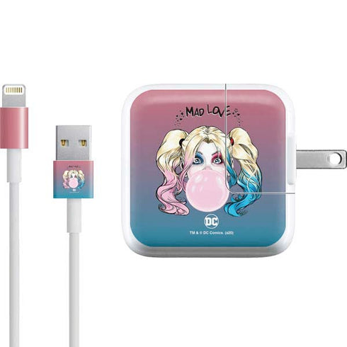DC Comics Harley Quinn Mad Love iPad Charger (10W USB) Skin