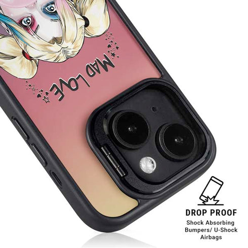 DC Comics Harley Quinn Mad Love iPhone 14 Kickstand Case