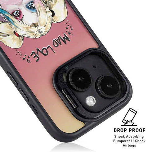DC Comics Harley Quinn Mad Love iPhone 14 Plus Kickstand Case