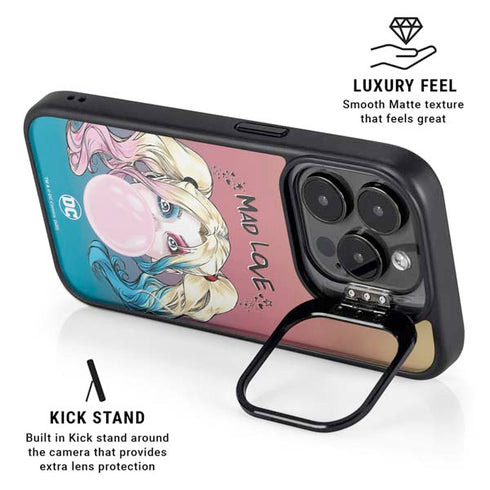 DC Comics Harley Quinn Mad Love iPhone 14 Pro Max Kickstand Case