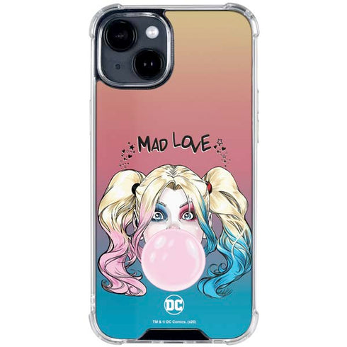 DC Comics Harley Quinn Mad Love iPhone 15 Clear Case