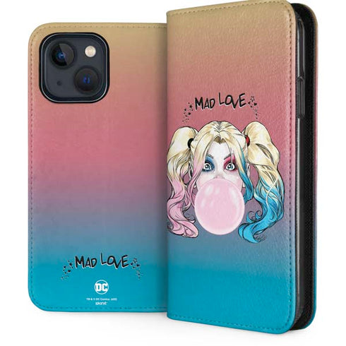 DC Comics Harley Quinn Mad Love iPhone 15 Plus Folio Case