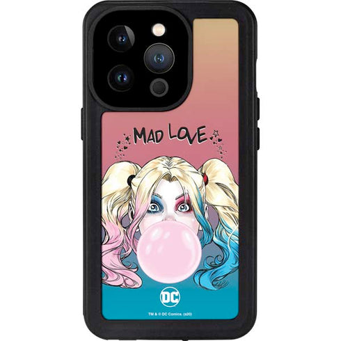 DC Comics Harley Quinn Mad Love iPhone 15 Pro Waterproof Case