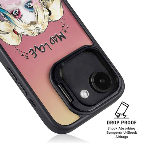 DC Comics Harley Quinn Mad Love iPhone 16e Kickstand Case