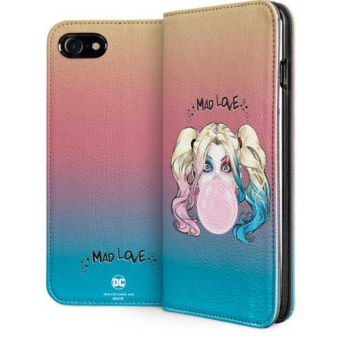DC Comics Harley Quinn Mad Love iPhone SE (2nd & 3rd Gen) Folio Case
