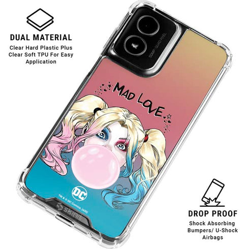 DC Comics Harley Quinn Mad Love Moto G Power 5G (2024) Clear Case