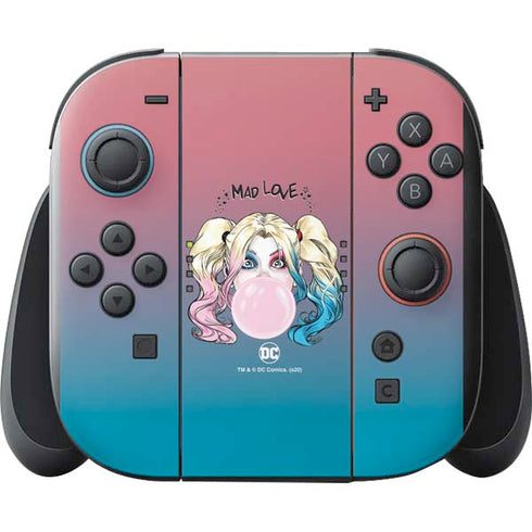 DC Comics Harley Quinn Mad Love Nintendo Switch 2 (2025) with Joy-Con Skin