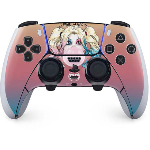 DC Comics Harley Quinn Mad Love PS5 DualSense Edge Pro Controller Skin
