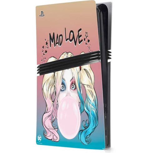 DC Comics Harley Quinn Mad Love PS5 Pro Console Skin