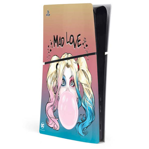 DC Comics Harley Quinn Mad Love PS5 Slim Digital Edition Console Skin