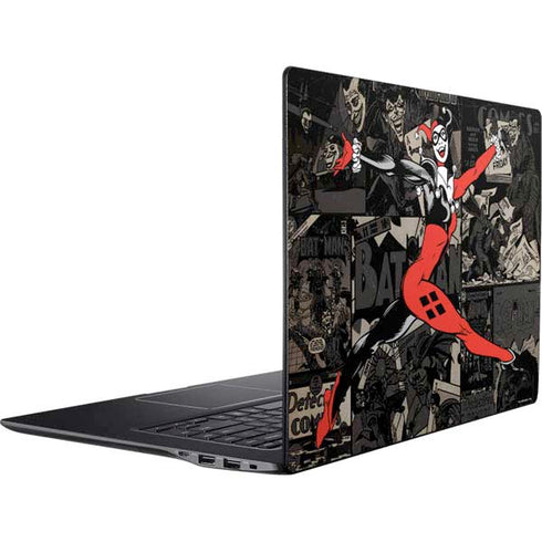 DC Comics Harley Quinn Vintage Action pose pattern Ativ Book 9 (15.6in 2014) Skin