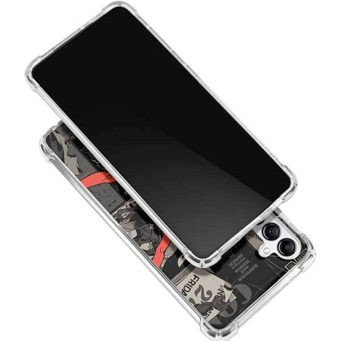 DC Comics Harley Quinn Vintage Action pose pattern Gabb Phone 4 Clear Case