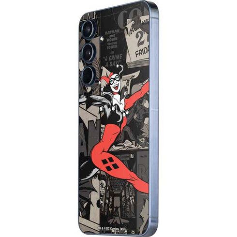 DC Comics Harley Quinn Vintage Action pose pattern Galaxy A36 5G Skin