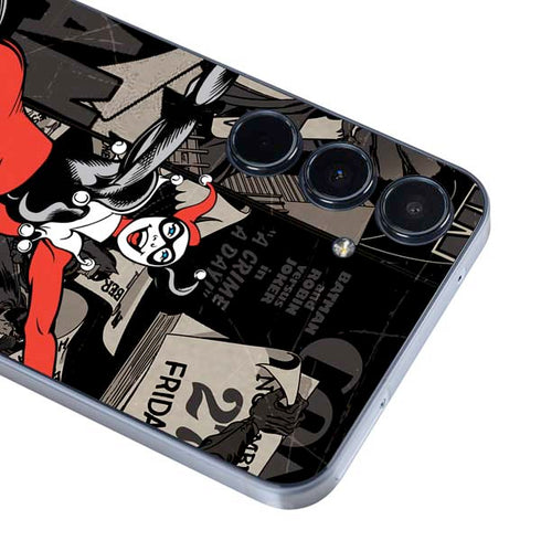 DC Comics Harley Quinn Vintage Action pose pattern Galaxy A36 5G Skin