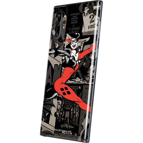 DC Comics Harley Quinn Vintage Action pose pattern Galaxy Note 10 Plus Skin