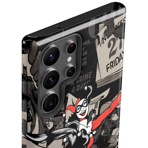 DC Comics Harley Quinn Vintage Action pose pattern Galaxy S23 Ultra Pro Case