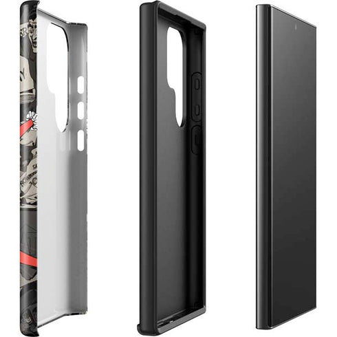 DC Comics Harley Quinn Vintage Action pose pattern Galaxy S23 Ultra Pro Case