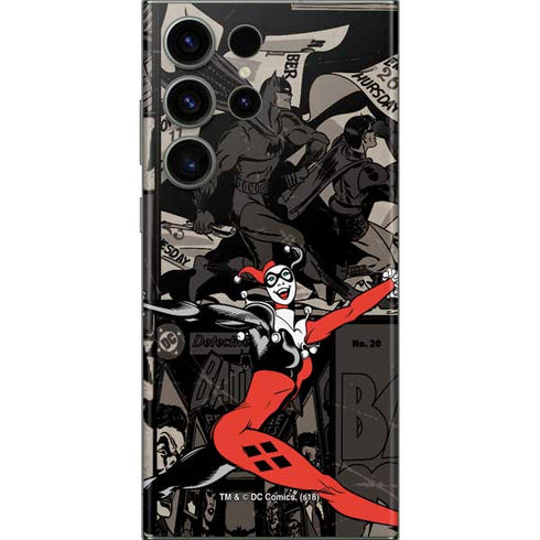 DC Comics Harley Quinn Vintage Action pose pattern Galaxy Skins