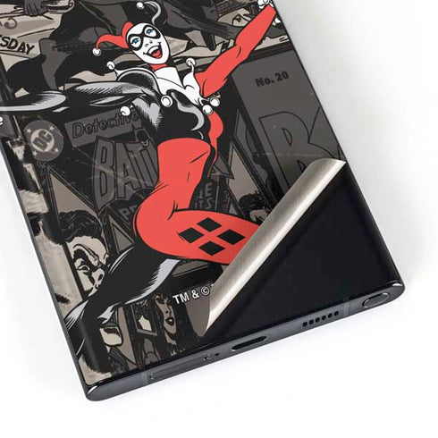 DC Comics Harley Quinn Vintage Action pose pattern Galaxy Skins