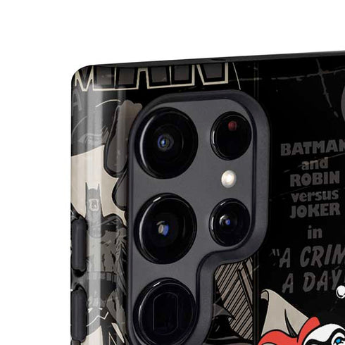 DC Comics Harley Quinn Vintage Action pose pattern Galaxy S25 Ultra Impact Case