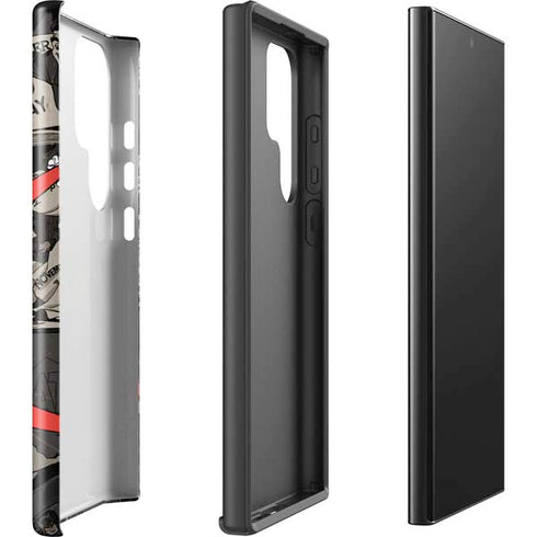 DC Comics Harley Quinn Vintage Action pose pattern Galaxy S25 Ultra Impact Case