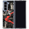 DC Comics Harley Quinn Vintage Action pose pattern Galaxy Z Fold5 5G Clear Case